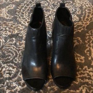 Nine West peep toe boots